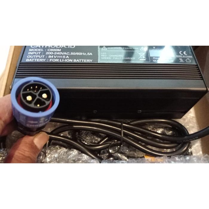 CHARGER LITHIUM BATERAI 72 VOLT 5 A UNTUK MOTOR LISTRIK