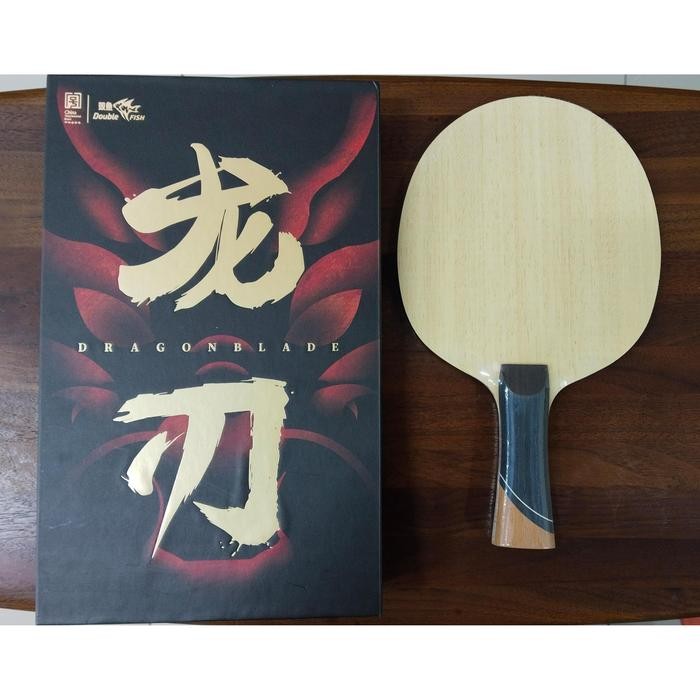 Kayu Bat Pingpong Double Fish Dragon Blad
