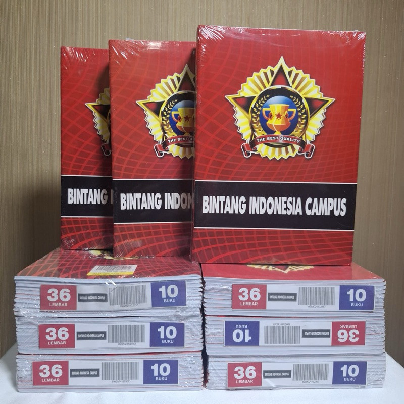 

Buku Tulis Campus Bintang Indonesia Ukuran Boxy Harga Per Pack Isi 10 Buku