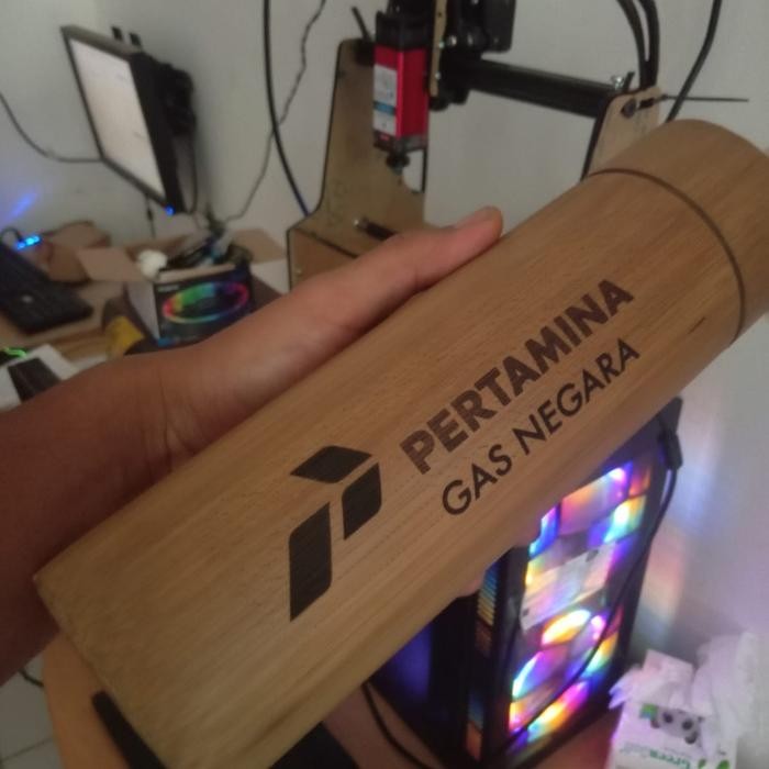 Mesin Grafir Tumbler Kayu Dan Bambu Portable