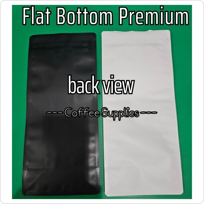 

(Expert) Flat Bottom White Putih Doff L VALVE Kopi 1kg kemasan coffee import