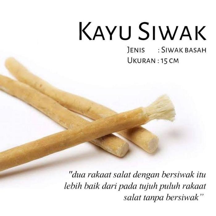 Siwak sewak miswak / Siwak sunnah / Siwak basah