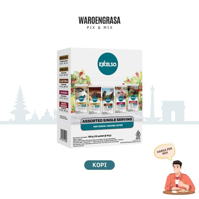 

Excelso Kopi Single Serving Assorted Pack - Mixed Rasa - 10 Sachet