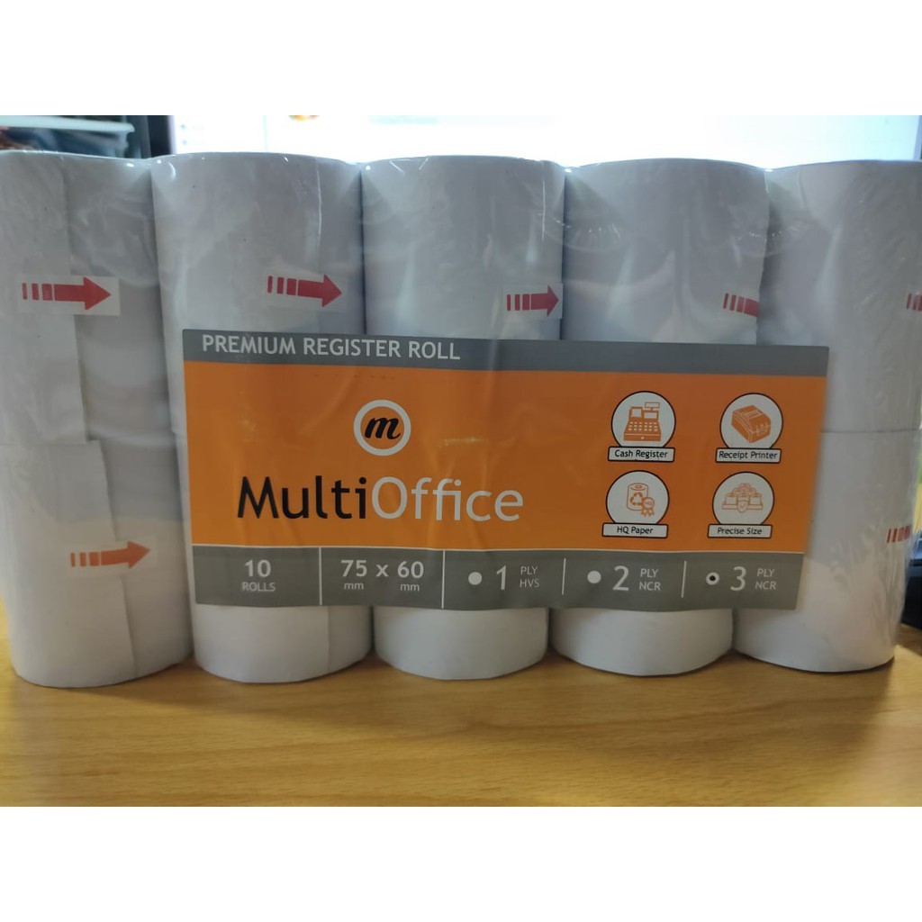 

Kertas Kasir Paper Roll 75 x 60 Multi Office 3ply NCR