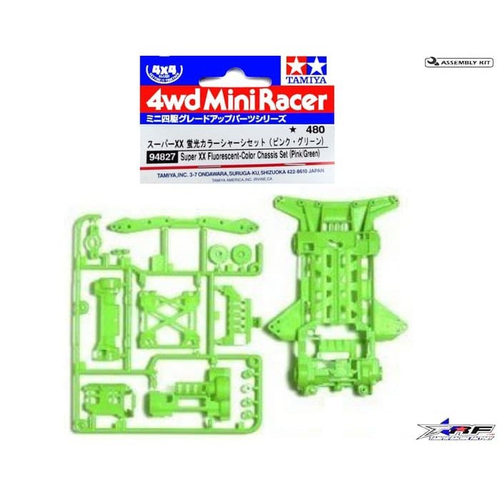 TAMIYA 95240 SUPER XX FLUORESCENT COLOR CHASSIS (GREEN)