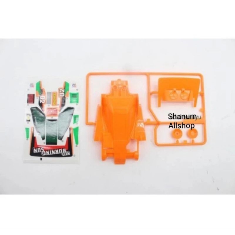 REP TAMIYA 18034 BODY SET DASH 02 NEO BURNING SUN + DECAL [VC MODEL]