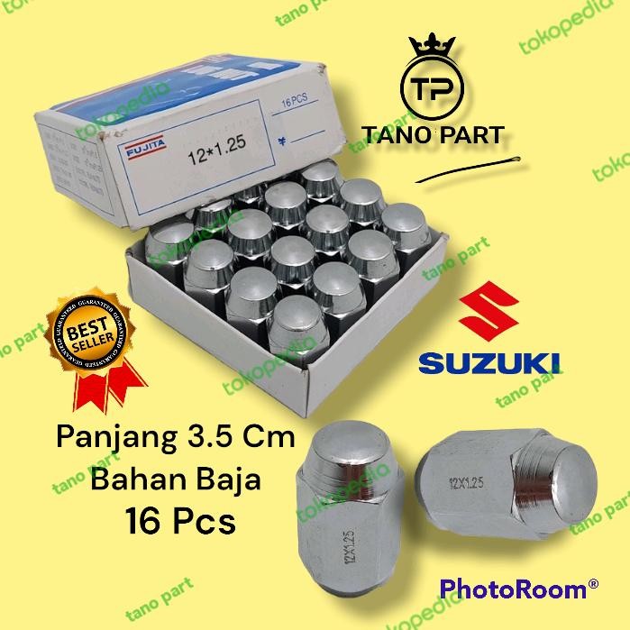 Mur Roda Racing Baut Lugnut Mobil Suzuki Baleno Karimun Bahan Baja