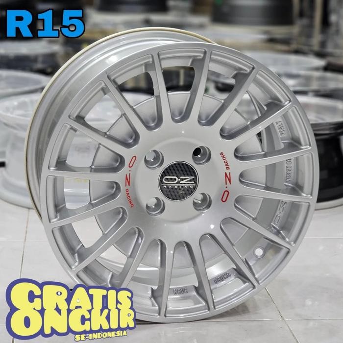 velg mobil racing R15 OZ RALLY ring 15 city jazz Yaris Vios Agya ayla