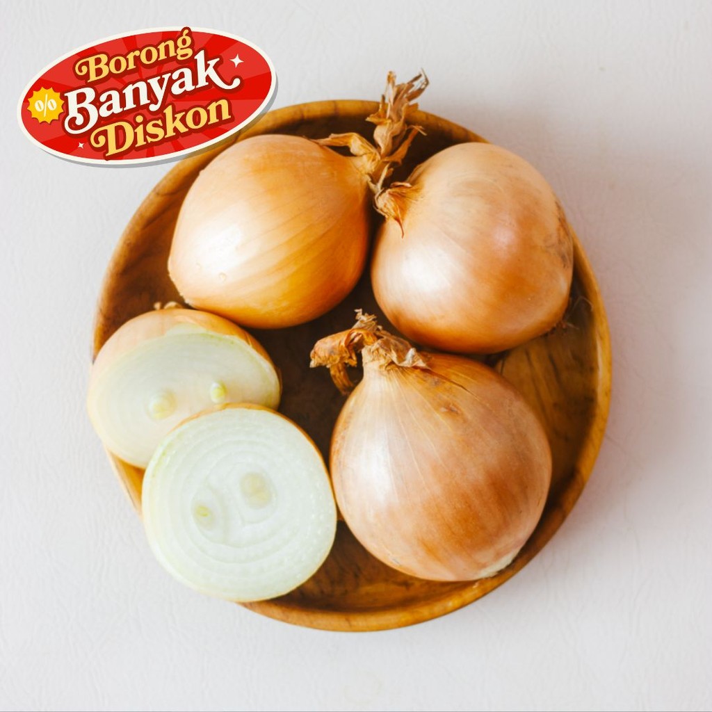 

Bundle 3 Bawang Bombay Konvensional 500 gram