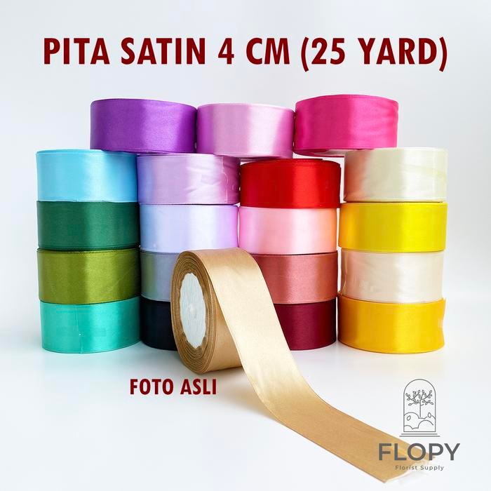 

Happy- 1 Roll Pita Satin 4 cm - 20 Yard / 18 Meter