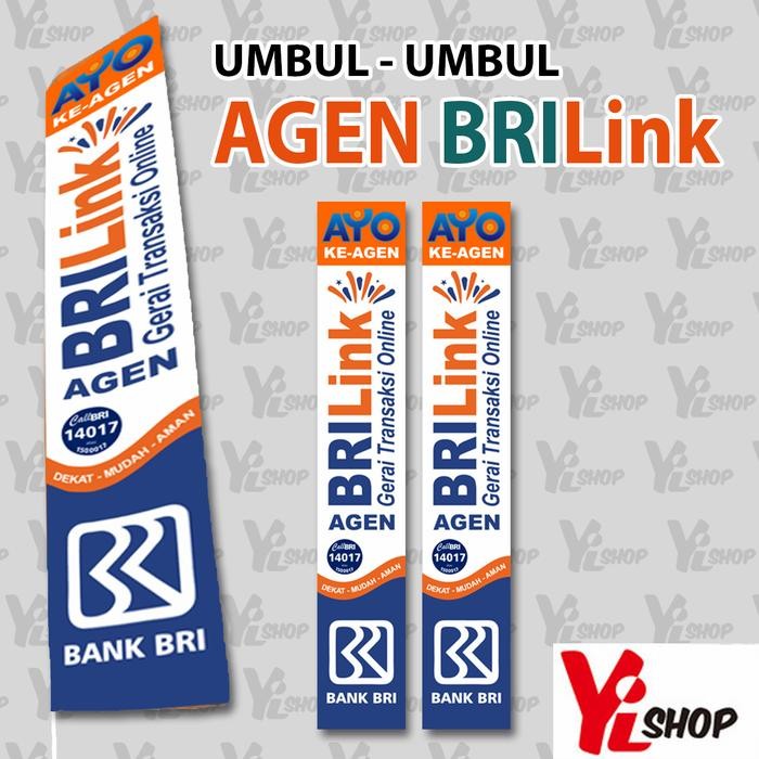 Umbul Umbul Kain Agen Brilink Bank Bri 300X50 Cm Terlaris