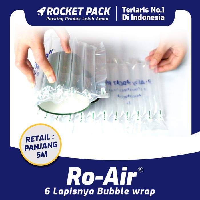 

Happy- RO-AIR by ROCKET PACK/ alternatif bubble wrap (Harga per 5 Meter)