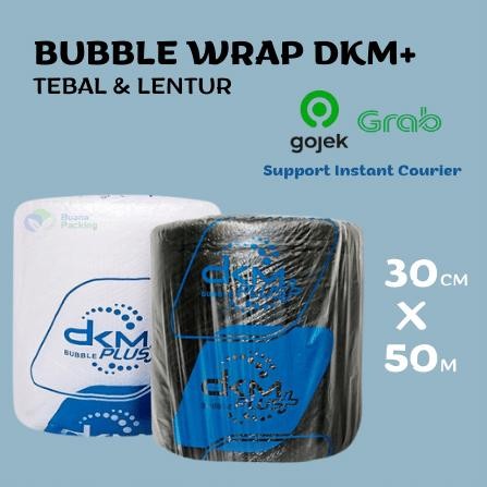 

Happy- PLASTIK BUBBLE WRAP DKM+ BLUE PREMIUM, MURAH (30CM X 50M)