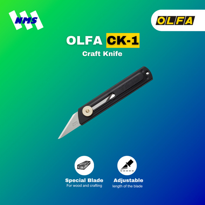 

PROMO! Pisau Ukir OLFA CK-1 Craft Knife Dual Side Cuter Bodi Metal Cutter Raut Pensil Kayu
