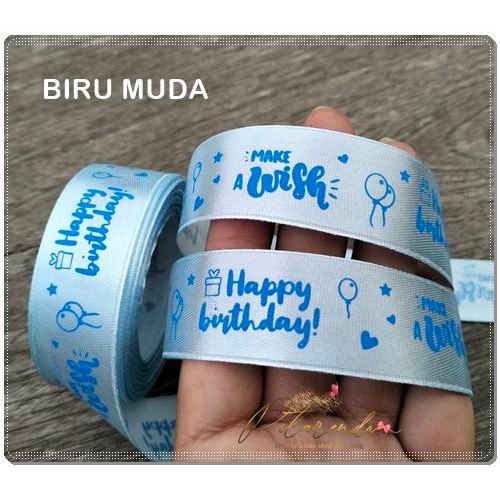 

Pesta- GPITA-802 : Pita Happy Birthday Saten 1 inch (per rol)