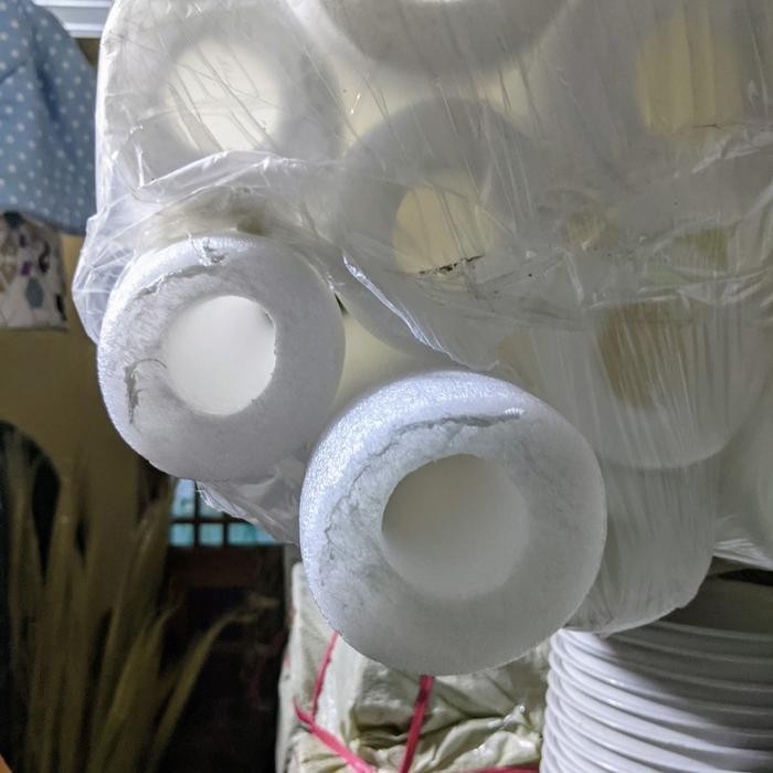 Pesta- Busa Dekorasi Pelaminan Pengantin Busa Tancap Bunga Bulat