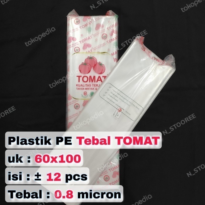 Pesta- plastik TOMAT 60x100 tebal plastik PE TOMAT
