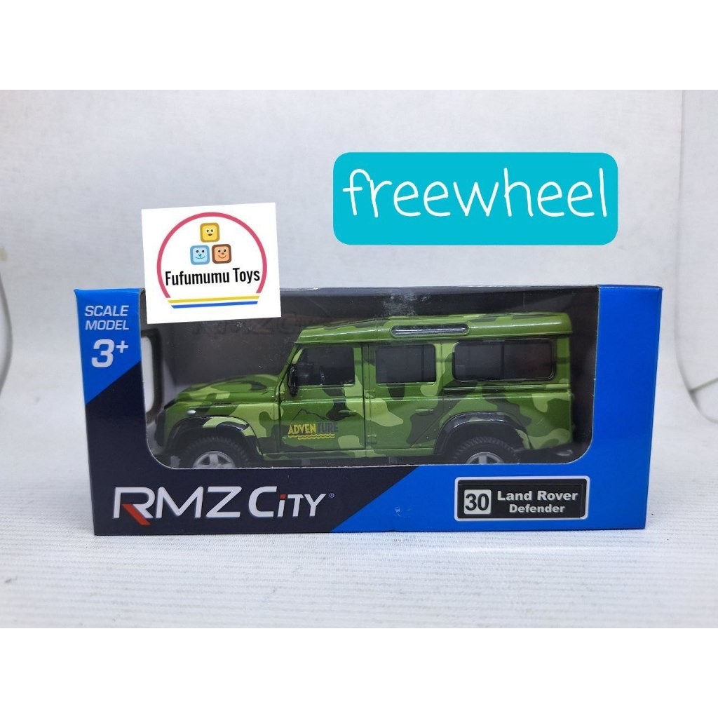RMZ City Diecast Land Rover Defender 5 Inch Freewheel & Pullback Series