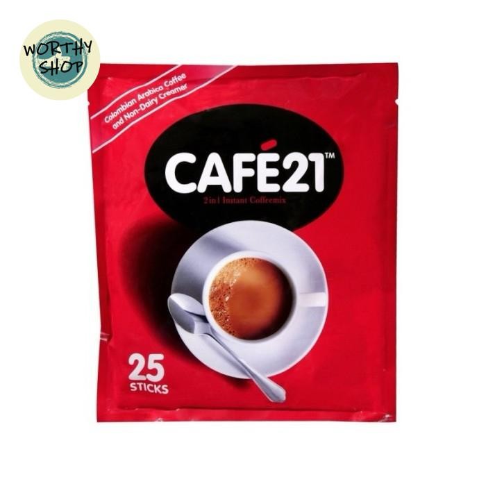 

CAFE21 2 in 1 Instant Coffeemix No Sugar Added Malaysia 25 Sticks Kopi
