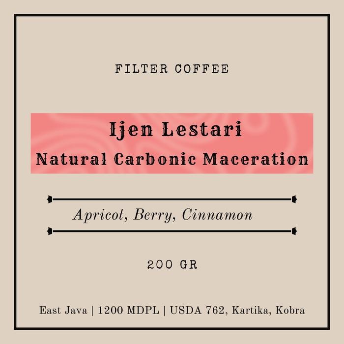 

Arabika Ijen Lestari Carbonic Maceration Natural 200 gr