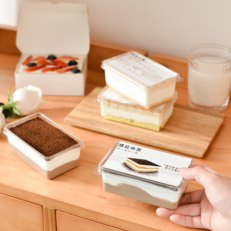 10Pcs Dessert Box 250ML Kue Box Dessert Cake Kotak Kue Cake Dessert Tiramisu Cup
