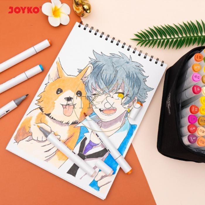 

ART MARKER JOYKO ARMK-66 30 40 60 COLORS - SPIDOL SKETSA SENI WARNA