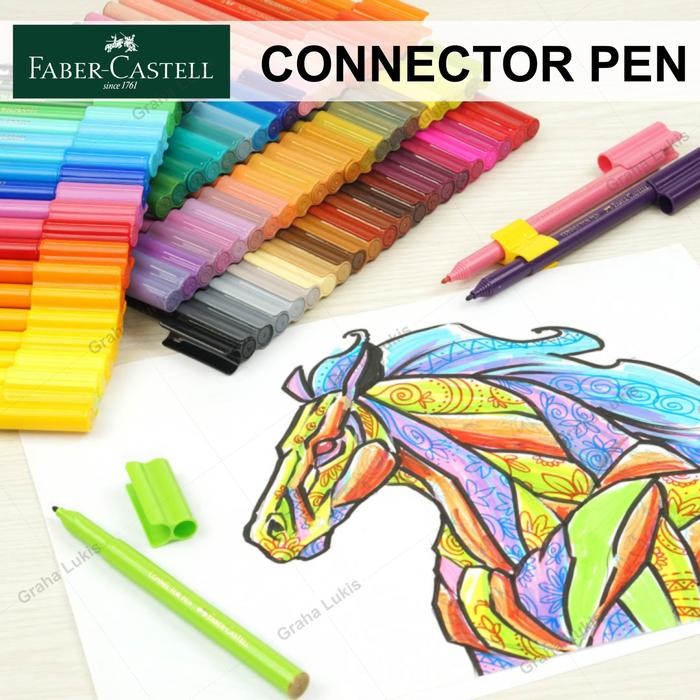 

FABER CASTELL CONNECTOR PEN 30 COLORS SPIDOL WARNA