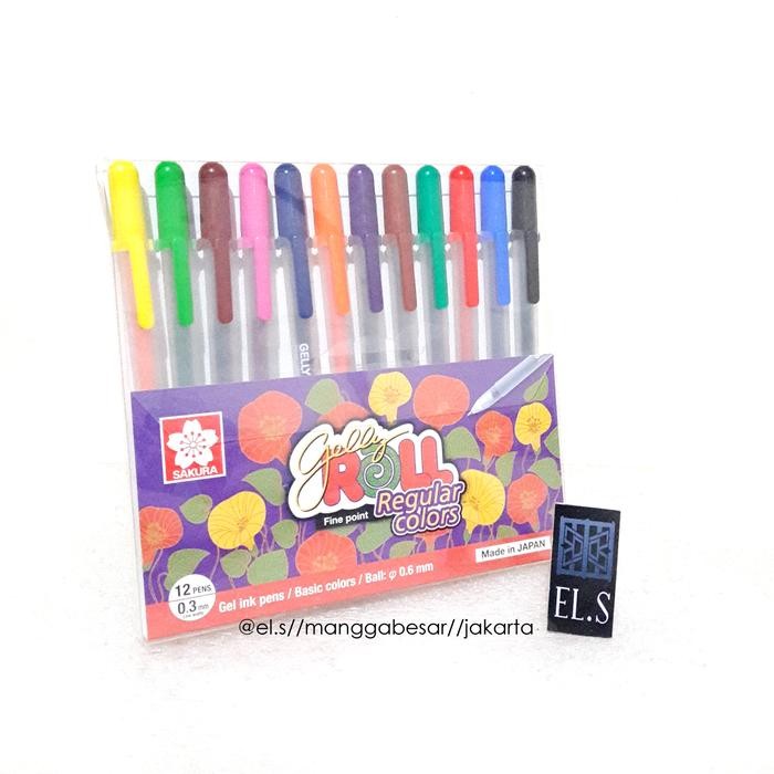 

SAKURA GELLY ROLL CLASSIC SET 12 WARNA REGULER