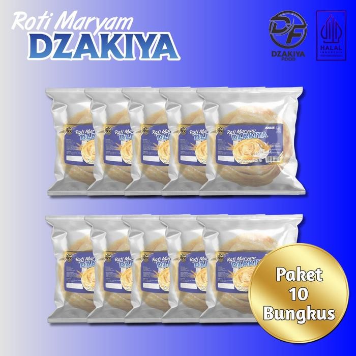 

[Paket 10 pack] Roti Maryam ORIGINAL BESAR Isi 5 Frozen Food roti paratha