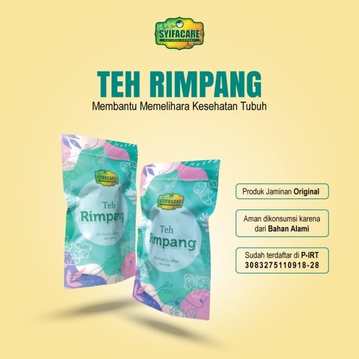

Terlaris- (Paket 2 Pcs) Teh Rimpang Syifacare Rempah Herbal 100% Bahan Alami Isi 20 Kantong - Tea I