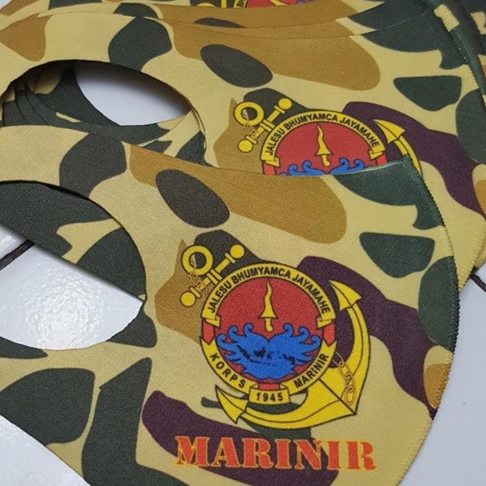 Masker Scuba Loreng KKO Marinir selusin 12pcs