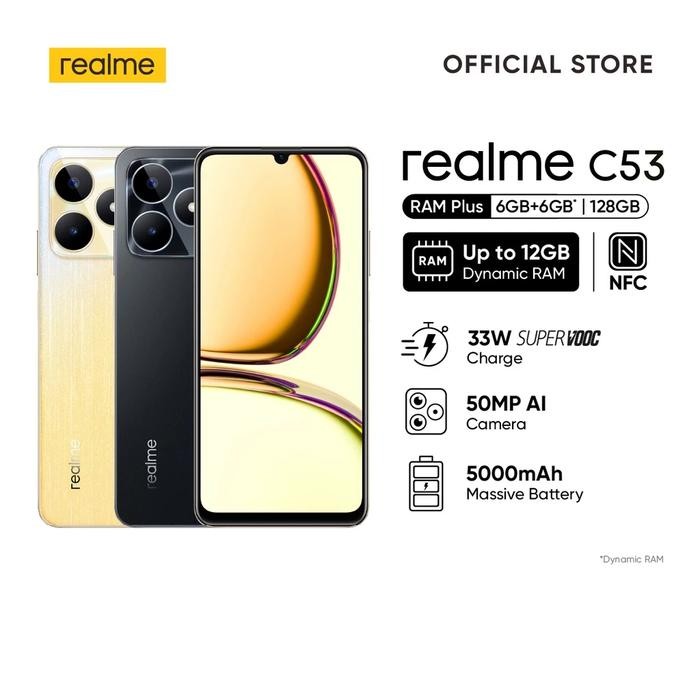 Gadgetra- Hp Realme C53 6/128 Gb - Realme C 53 Ram 6Gb Rom 128Gb Garansi Resmi