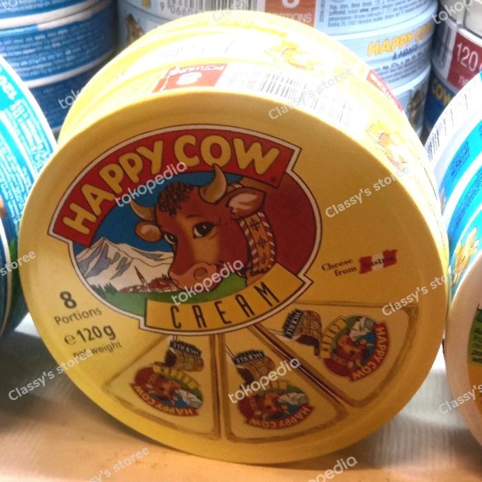 

BARANG TERLARIS happy cow cream cheese 120 gr keju