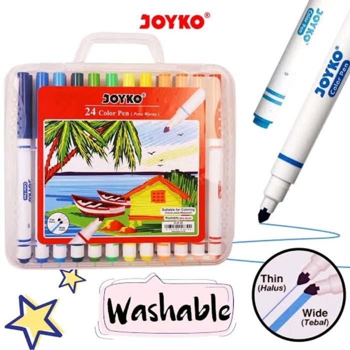 

JOYKO CLP05 WASHABLE COLOR MARKER SET SPIDOL WARNA BISA CUCI