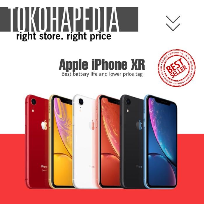 Gadgetra- [Dual Nano] Iphone 256Gb / 256 Xr - Black White Yellow Red Coral Blue