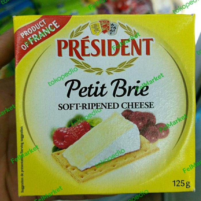 

BARANG TERLARIS President petit brie soft-ripened cheese keju petit brie 125 grm