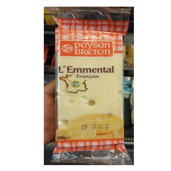 

BARANG TERLARIS Paysan Breton Keju Cheese L'Emmental Francais 250gr /each