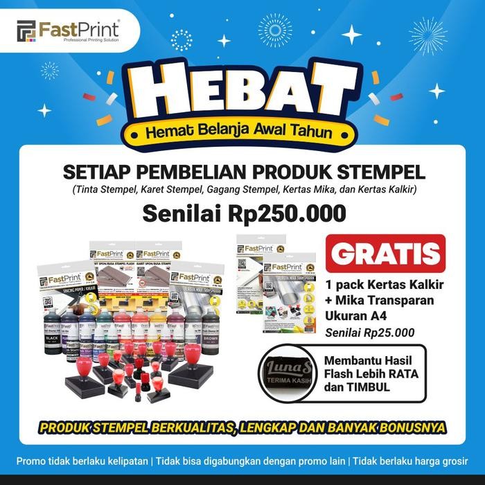 

Karet Spon Busa Stempel Flash Warna Isi 5 Pcs Lembar