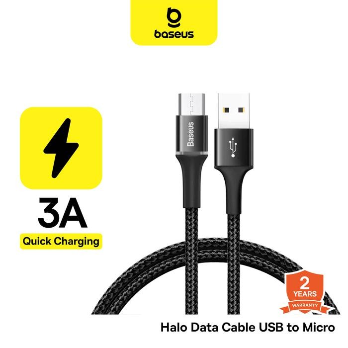 Ponselia- [New Product] Baseus Kabel Data Led Baseus Halo Data Cable Fast Charging