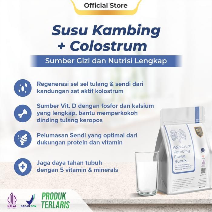 

Ternak Syams Susu Kambing Etawa Kolostrum 500Gr Bubuk Milk Dairy