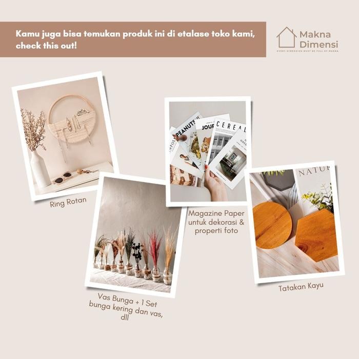 1 set bunga aesthetic, vas aesthetic, vas bunga, vas bunga kering, dr