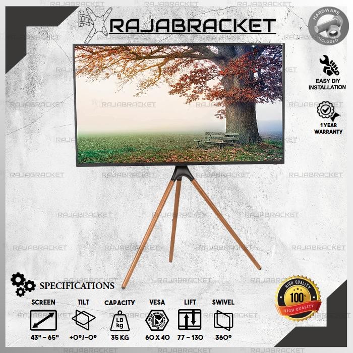 

Tripod Stand TV 43 49 50 55 60 65 70 inch, Artistic Easel, Heavy Duty Stand Universal TV LCD LED