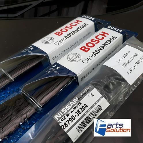 Paket Wiper Depan Belakang Livina Grand Livina X-Gear BOSCH+OEM Nissan