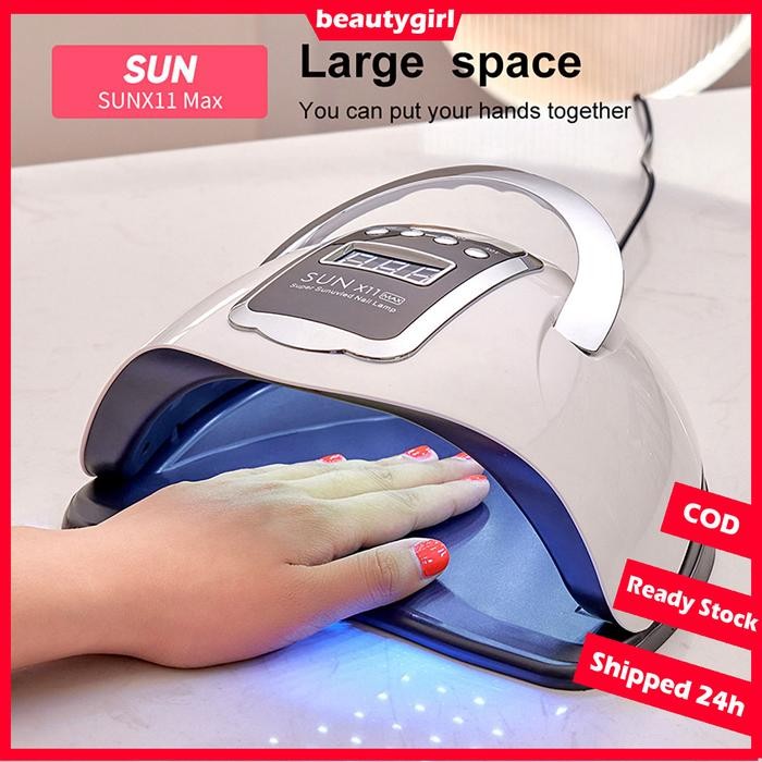 Penjual LokalLampu UV Nail Art SUN X11 Max 280W 66Leds Lampu UV Led Nail Art Cepat Kering UV Led UV