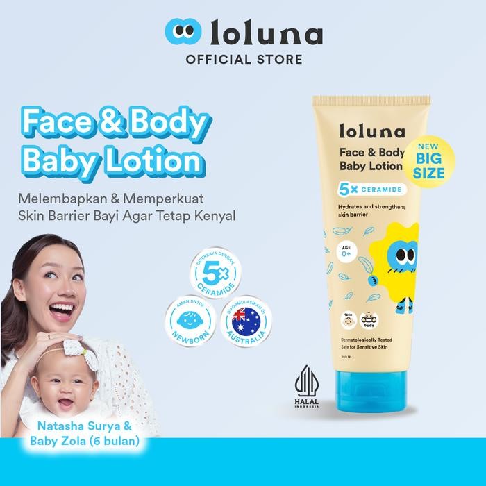 Babiboo- Loluna Krim Wajah & Badan Bayi Anak - 200Ml
