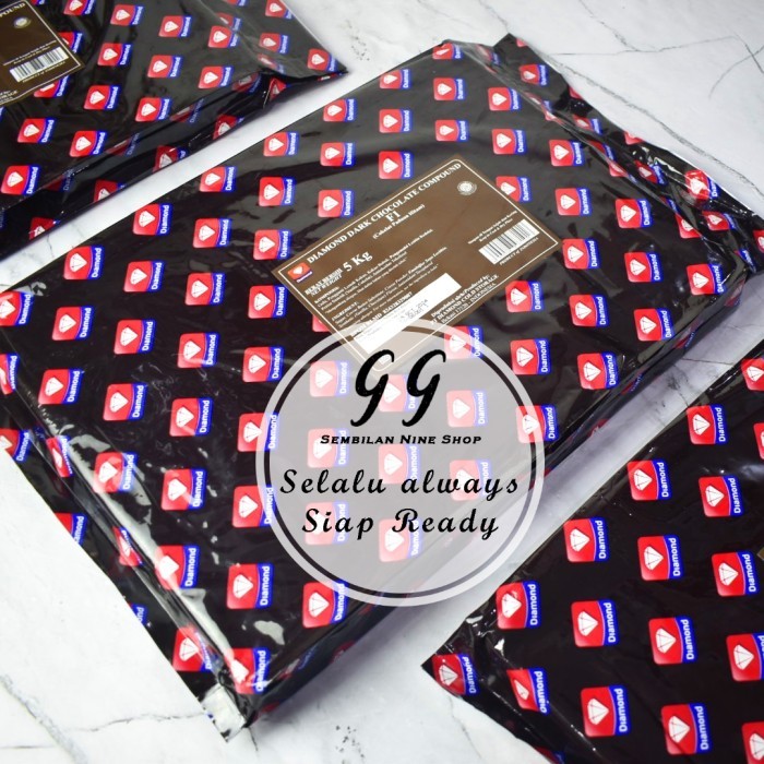 

DIAMOND DARK Chocolate COMPOUND 5 KG F1 Cokelat Hitam