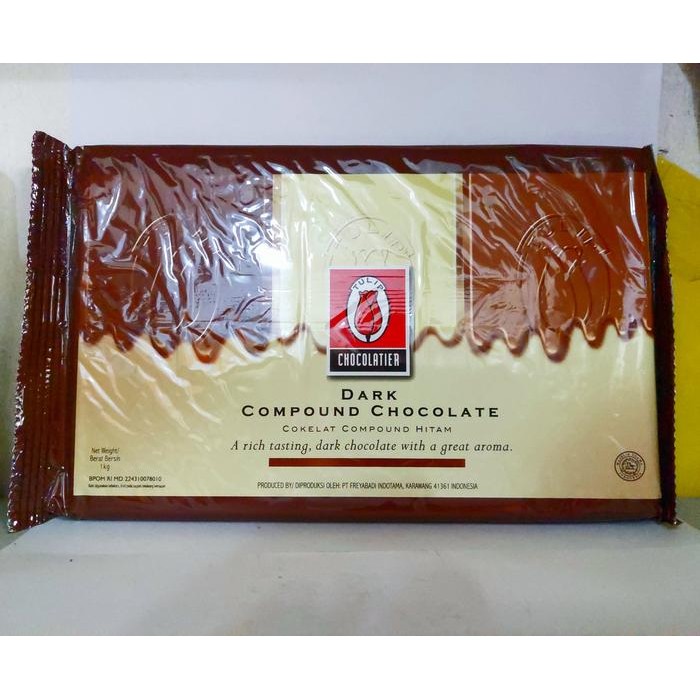 

Tulip Dark Chocolate Compound - Coklat Tulip - 1 Kg