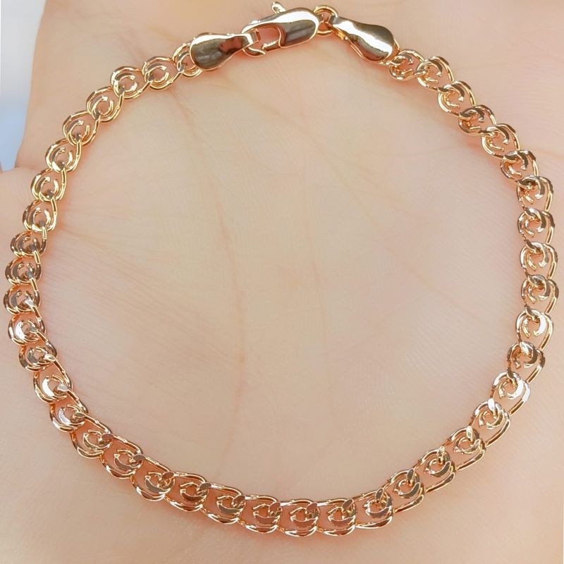 Glamourgemss Gelang Titanium Rantai Peneng Model Mirip Aslinya