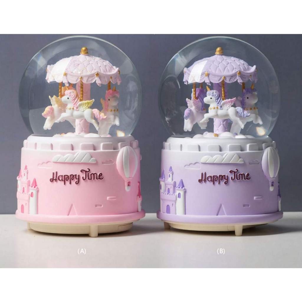 Glamourgemss Fitur Lengkap Premium Snowball Size Jumbo / Pajangan Bola Musik Air / Bola Musik Salju