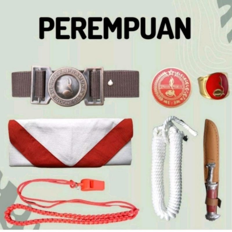 Makmur_55 Alat Set Pramuka Perlengkapan Pramuka Lengkap Sd Smp Sma Alat Alat Pramuka Seragam Pramuka